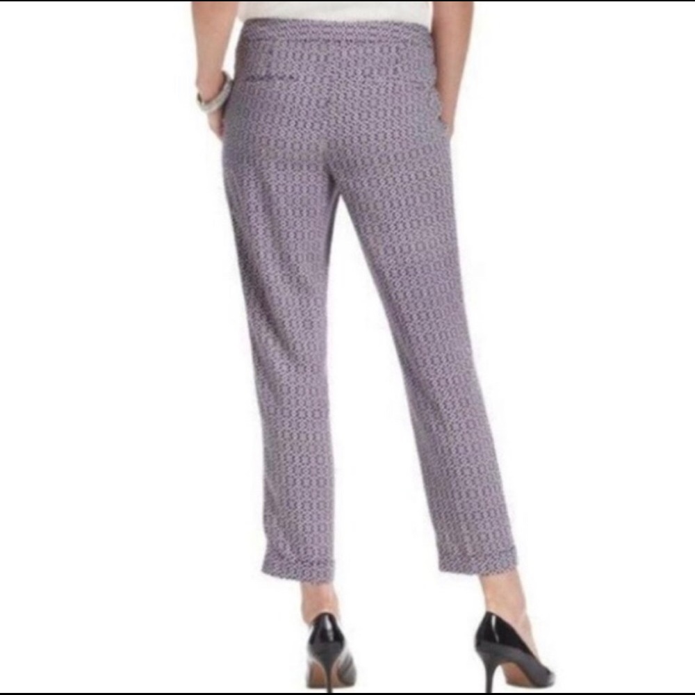 - Ann Taylor LOFT Purple Floral Marisa Pant …